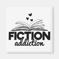 Fiction Addiction Bookworm Reading Quote Book