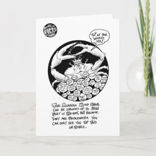 FICTS "marche en crabe" la carte d'anniversaire