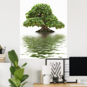 Ficus bonsai poster (Thuiskantoor)
