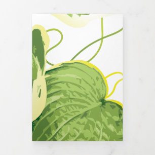 Ficus Plant 2 Drieluik Wenskaart