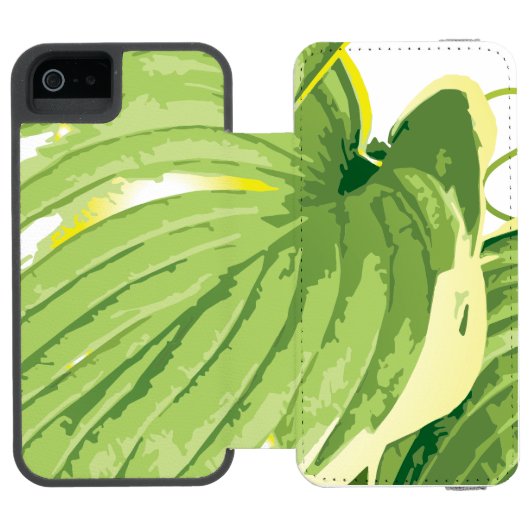 Ficus Plant 2 Incipio iPhone Portemonnee Hoesje (Agenda Open)