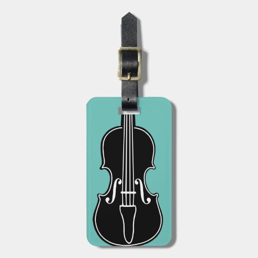 Fiddle Bagagelabel (Voorkant verticaal)