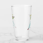 Fiddle Playing Stickman Glas (Rechts)