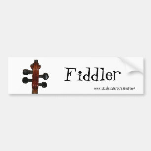 Fiddle Scroll Bumpersticker