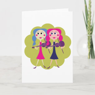 Fiddle Twins-notitiekaarten Kaart