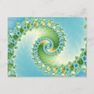 Fiddlehead - Fractal art Briefkaart