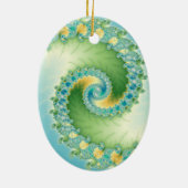 Fiddlehead - Fractal art Keramisch Ornament (Achterkant)