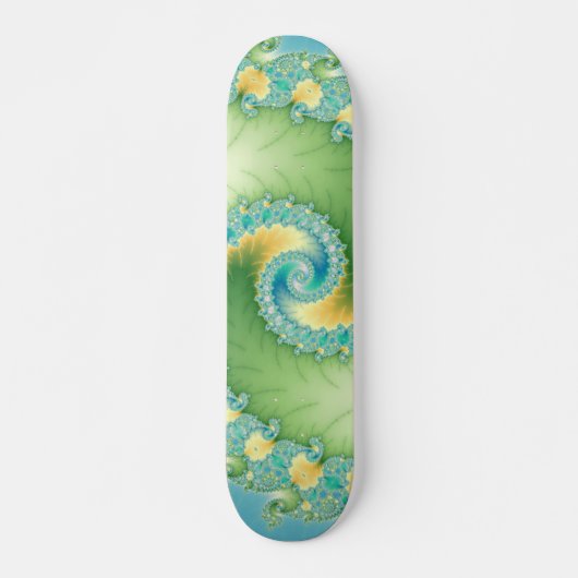 Fiddlehead - Fractal art Skateboard (Voorkant)