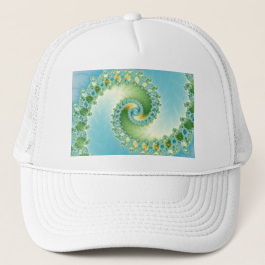 Fiddlehead - Fractal art Trucker Pet (Voorkant)