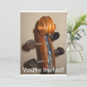 FIddlehead-uitnodiging Kaart (Staand voorkant)