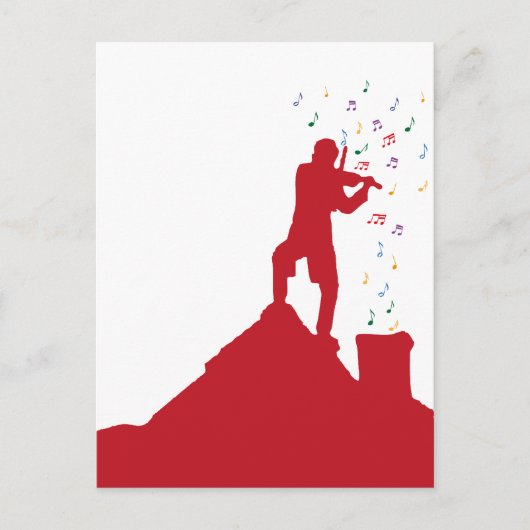 Fiddler  briefkaart (Voorkant)