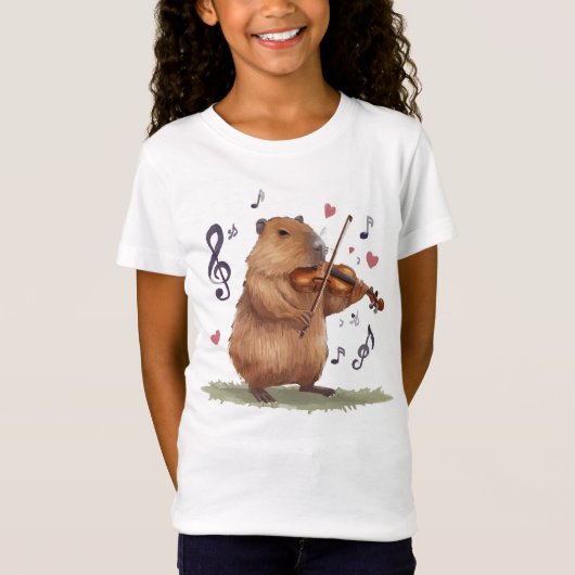 fiddler capybara t-shirt (Voorkant)