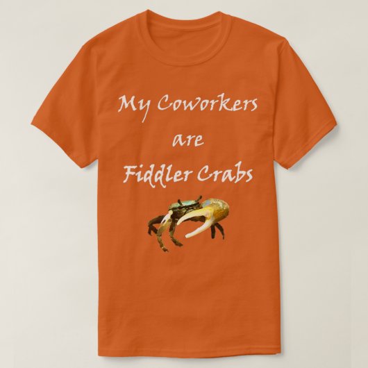 Fiddler Crab Coworker texte léger Classic TShirt (Design devant)