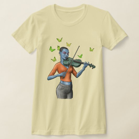 Fiddler Dreamscape - Meisje en vlinders T-shirt (Laagn)