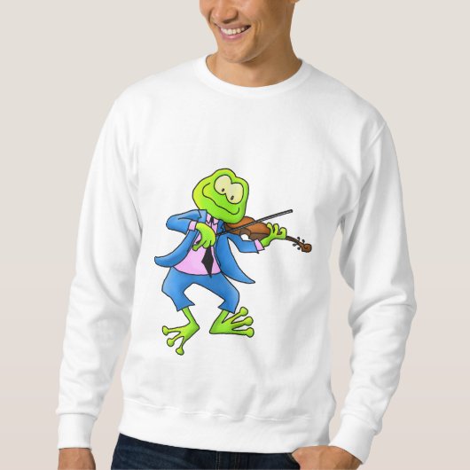 Fiddler Frog Unisex Sweatshirt (Voorkant)
