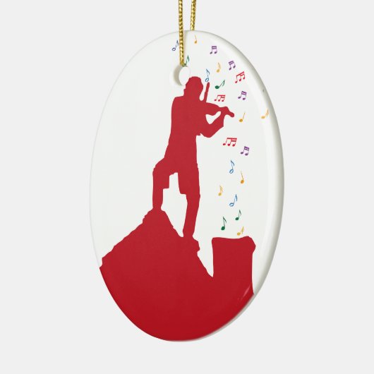 Fiddler keramisch ornament (Links)