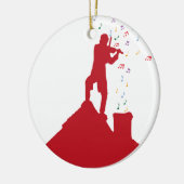 Fiddler keramisch ornament (Links)