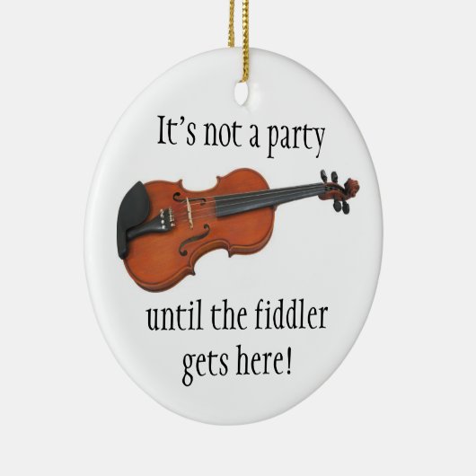 FIDDLER-kerstversiering Keramisch Ornament (Rechts)