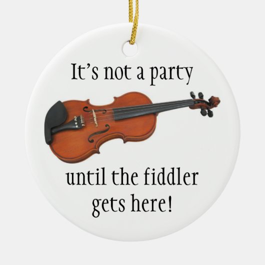 FIDDLER-kerstversiering Keramisch Ornament (Voorkant)