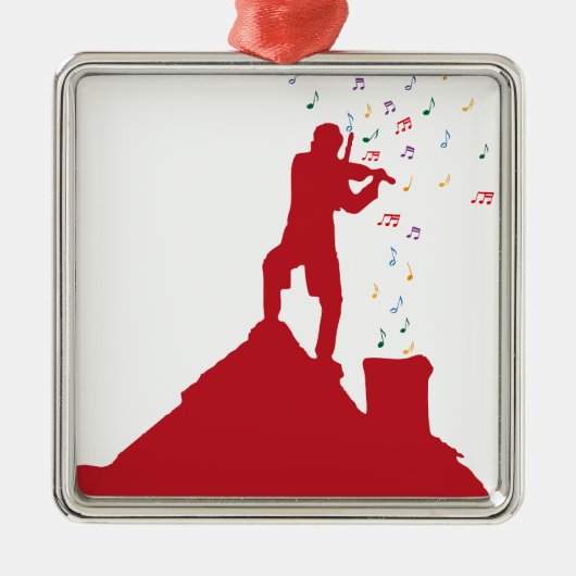 Fiddler  metalen ornament (Voorkant)