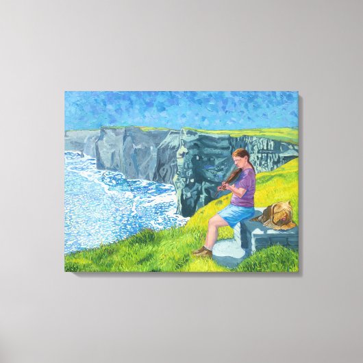 Fiddler O' Moher Canvas Afdruk (Voorkant)