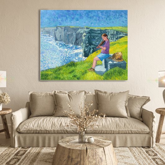 Fiddler O' Moher Canvas Afdruk