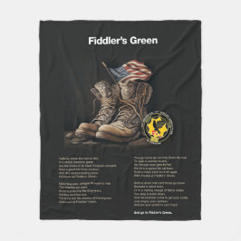 Fiddlers Groene Fleece Deken