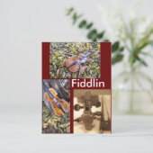 fiddlin fanatisme briefkaart (Staand voorkant)