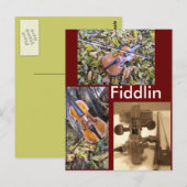 fiddlin fanatisme briefkaart (Voorkant / Achterkant)