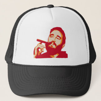 Fidel Castro avec le casquette de portrait de