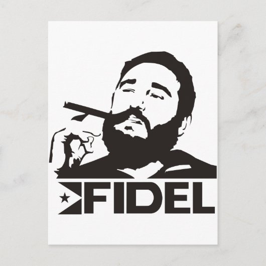 Fidel Castro Briefkaart (Voorkant)