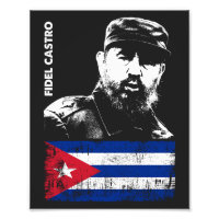 Fidel Castro Cuba Revolutie Cubaanse vlag
