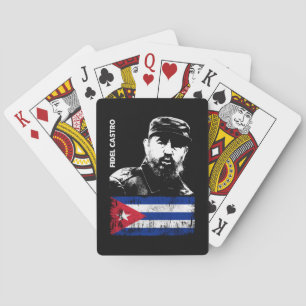 Fidel Castro Cuba Revolutie Cubaanse vlag Pokerkaarten