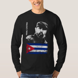 Fidel Castro Cuba Revolutie Cubaanse vlag T-shirt