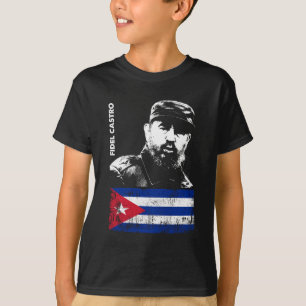 Fidel Castro Cuba Revolutie Cubaanse vlag T-shirt
