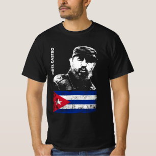 Fidel Castro Cuba Revolutie Cubaanse vlag T-shirt