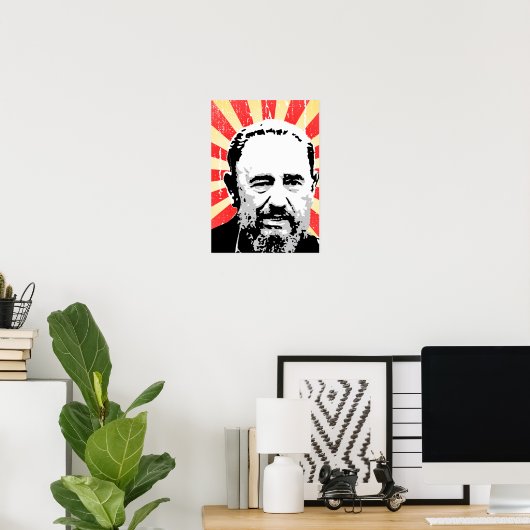 Fidel Castro Poster (Thuiskantoor)