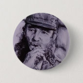 Fidel Castro Ronde Button 5,7 Cm (Voorkant)