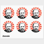 Fidel Castro Ronde Sticker (Vel)
