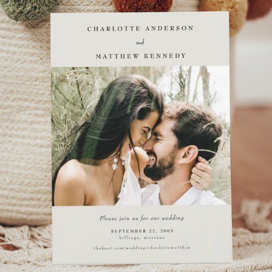 Fidèle à jamais Faire-part de date de mariage blus