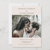 Fidèle à jamais Faire-part de date de mariage blus (Devant)