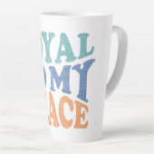 Fidèle à mes mugs et tasses de la paix (Angle droit)
