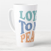 Fidèle à mes mugs et tasses de la paix (Angle gauche)