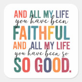 Fidèle et si bon | Sticker de culte chrétien (Devant)