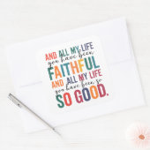 Fidèle et si bon | Sticker de culte chrétien (Enveloppe)