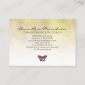 Fidélité *~* 6 Punch Trou Butterfly Flowers Carte de fidéli (Dos)