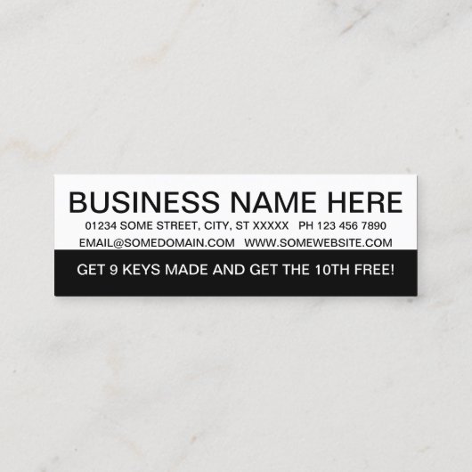 fidélité à la clientèle LOCKSMITH (Dos)