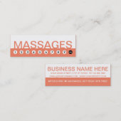 fidélité audacieuse de client de MASSAGES (Devant / Derrière)