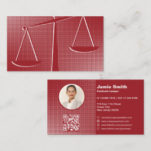 Fidélité Avocat notaire professionnel Carte de visite rouge