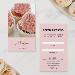 Fidélité Boulangerie Monogramme Logo Carte de référence pro